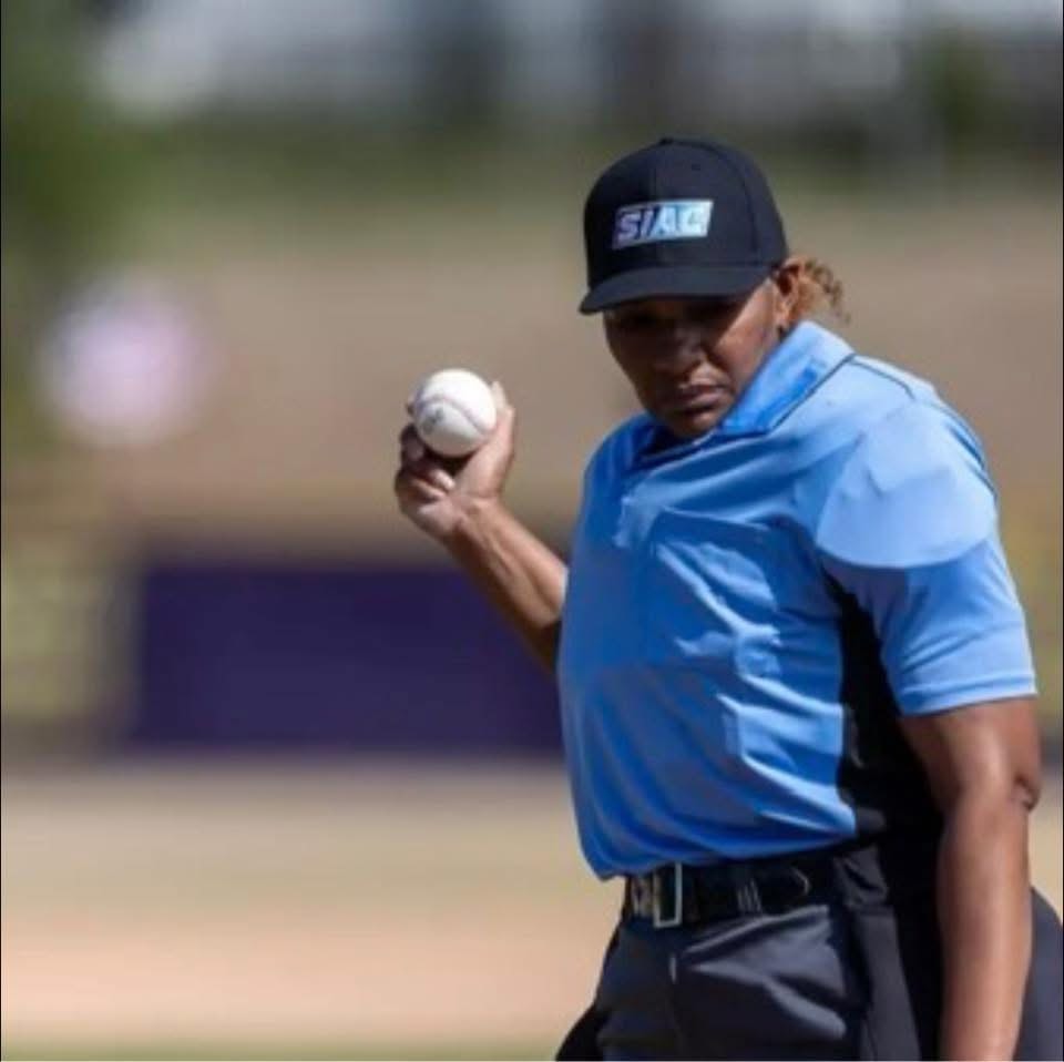Baseball player at outdoor field event
